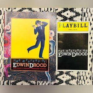 The mystery of Edwin Drood brochure program and playbill broadway vintage